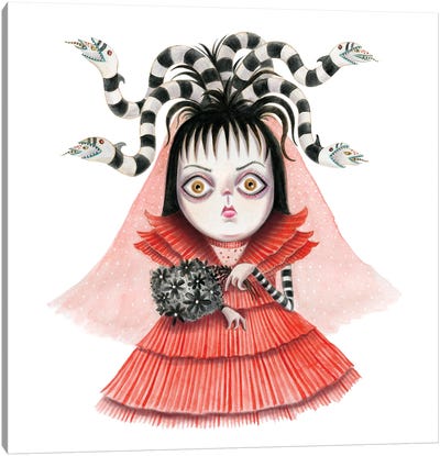 Lydia Medusa Canvas Art Print - Beetlejuice (Film Series)