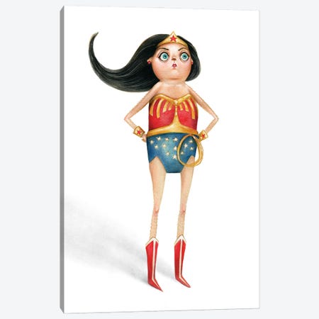 The Real Woman Of Wonder Canvas Print #TWT15} by TDow Thomas Canvas Print