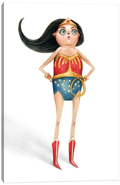 The Real Woman Of Wonder Canvas Art Print - Justice League