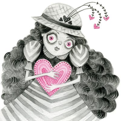 Be Mine by TDow Thomas multi panel art