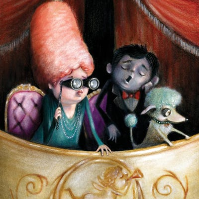 Box Seat At The Opera by TDow Thomas framed wall art