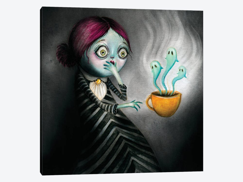 Haunted Cocoa by TDow Thomas 1-piece Canvas Art Print