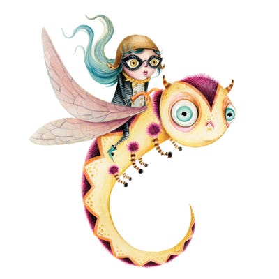 Helena And Buzzzby by TDow Thomas framed wall art