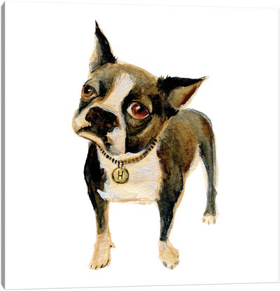 Hell Hound Canvas Art Print - French Bulldog Art