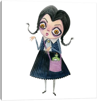 Just Another Wednesday Canvas Art Print - Wednesday Addams