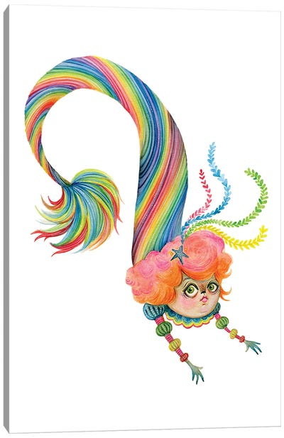 Lady Iridiana - The Rainbow Mermaid Canvas Art Print - TDow Thomas