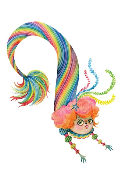 Mermaids: Lady Iridiana - The Rainbow Mermaid by TDow Thomas