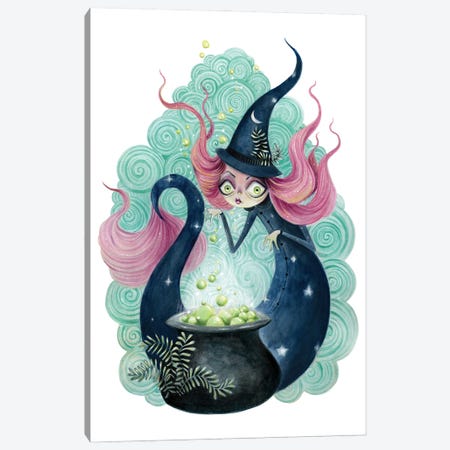 Mer-Witch Canvas Print #TWT65} by TDow Thomas Canvas Artwork