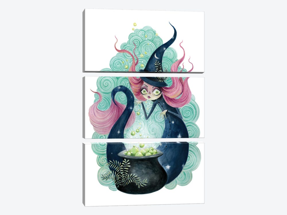Mer-Witch by TDow Thomas 3-piece Canvas Print