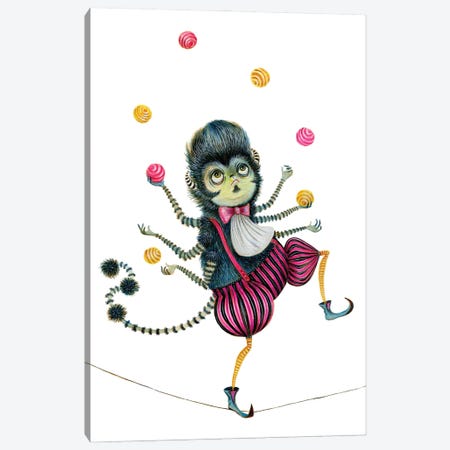 Monsieur Alanzo - The Juggling Jester Canvas Print #TWT66} by TDow Thomas Canvas Art