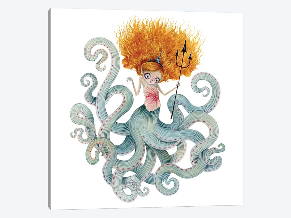 Octoqueen by TDow Thomas 1-piece Canvas Wall Art