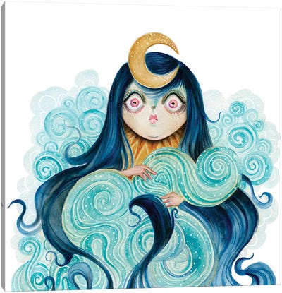 Sea Witch Canvas Art Print - Witch Art