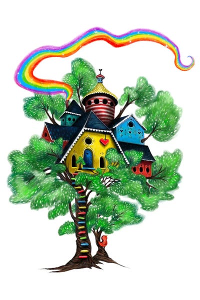 The Cuckoo-Ka-Choo Inn by TDow Thomas framed wall art