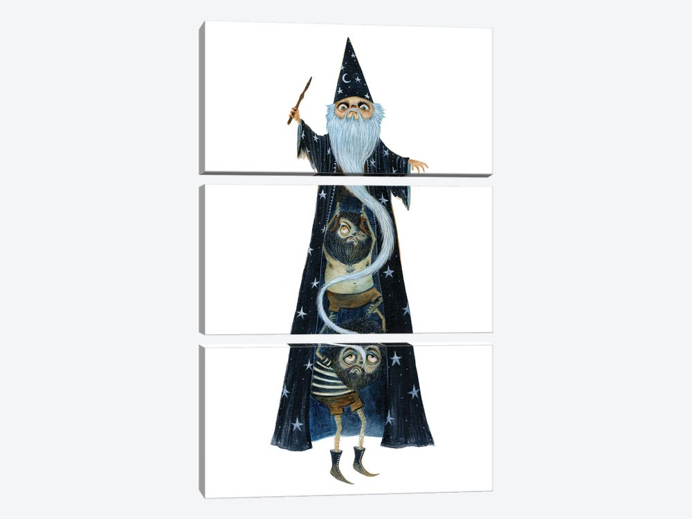 The Tallest Wizard by TDow Thomas 3-piece Canvas Art