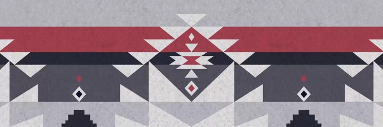 Wolf Gray Tribal Pattern by 5by5collective wall art