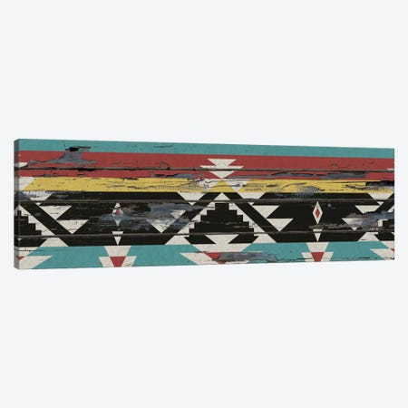 Multicolor Tribal Pattern on Wood Canvas Print #TXT13} by 5by5collective Canvas Artwork