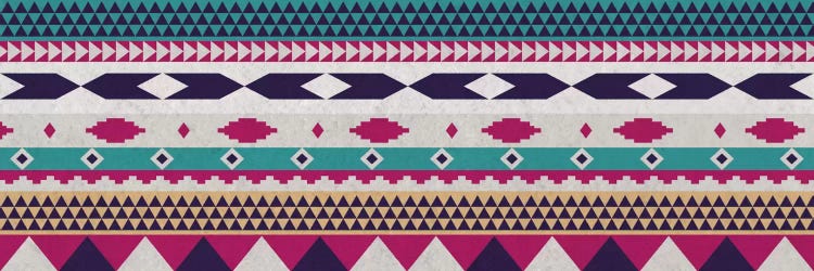 Purple & Blue Tribal Pattern