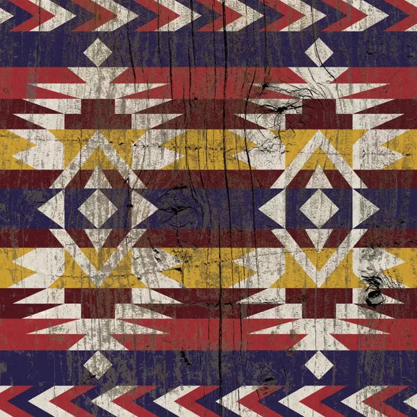 Tribal Inspired Patterns: Dusk Tribal Pattern on Wood by 5by5collective