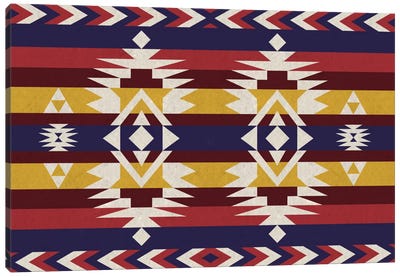 Dusk Tribal Pattern Canvas Art Print