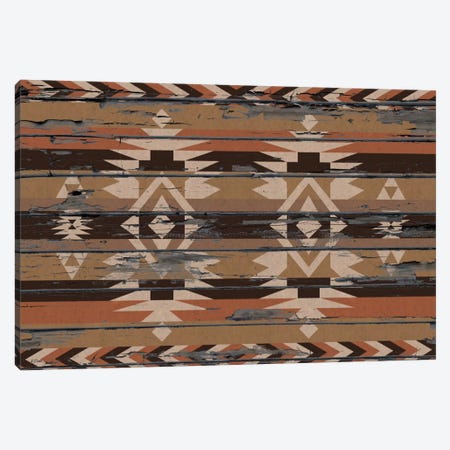 Sands Tribal Pattern on Wood Canvas Print #TXT28} by 5by5collective Art Print