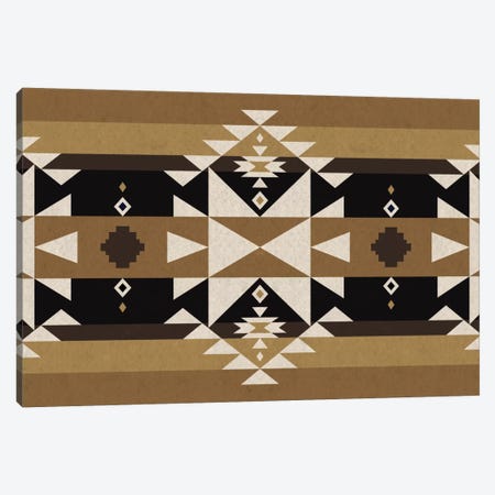 Sandy Black Tribal Pattern Canvas Print #TXT30} by 5by5collective Canvas Wall Art