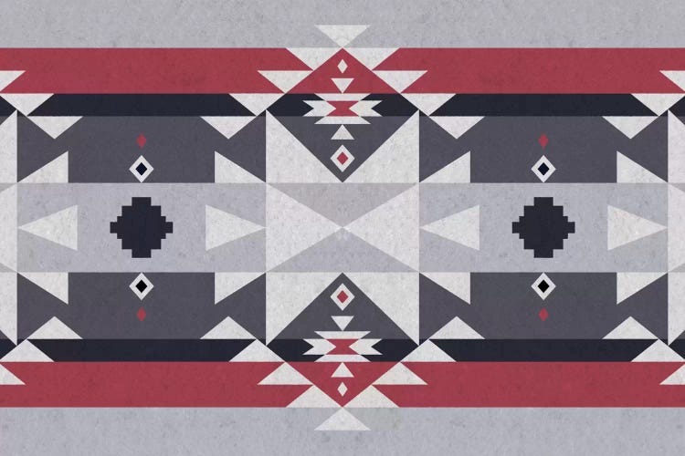 Red & Gray Tribal Pattern