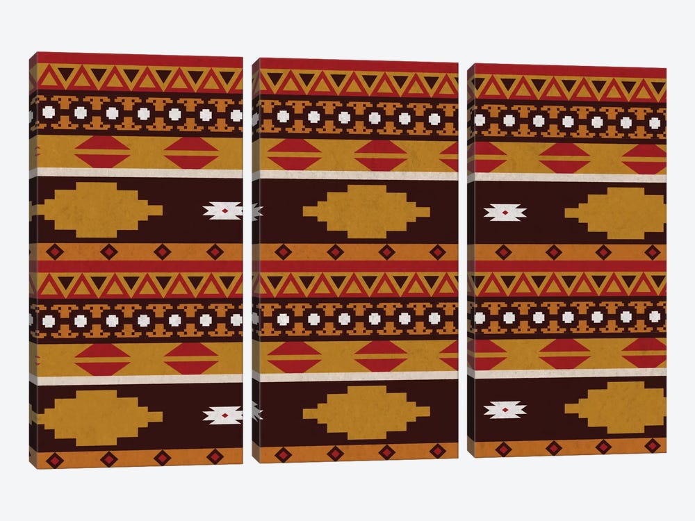 Bold Tribal Pattern by 5by5collective 3-piece Canvas Artwork