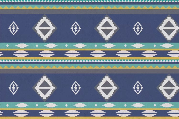 Ice Blue Tribal Pattern