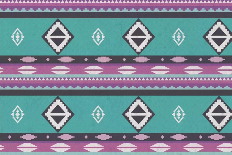 Blue & Purple Tribal Pattern