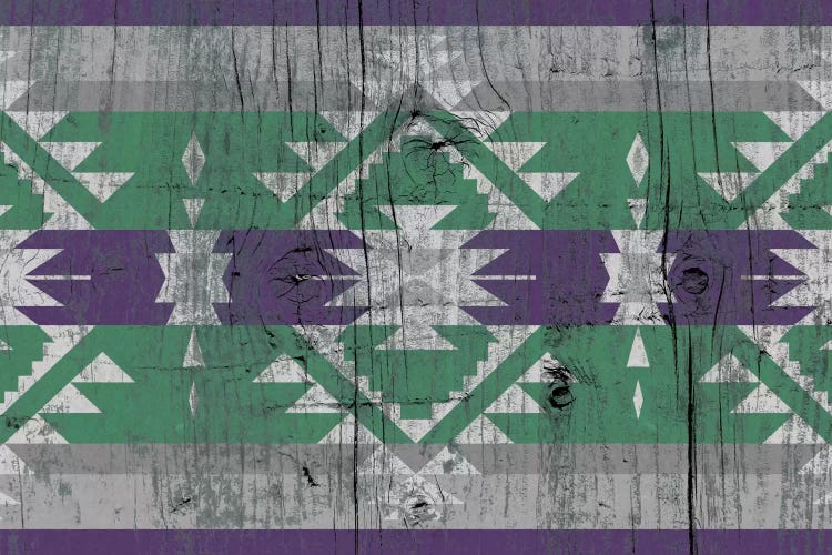 Tundra Tribal Pattern on Wood by 5by5collective wall art