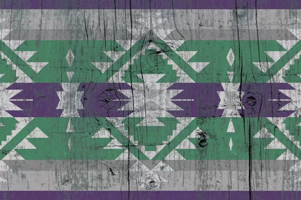 Textiles Collection: Tundra Tribal Pattern on Wood by 5by5collective