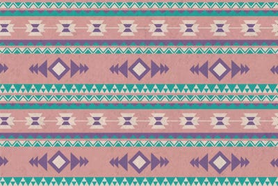 Faded Fairy Tribal Pattern I by 5by5collective canvas print