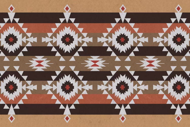 Woody Brown Tribal Pattern