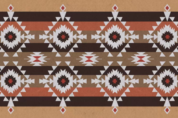 Woody Brown Tribal Pattern