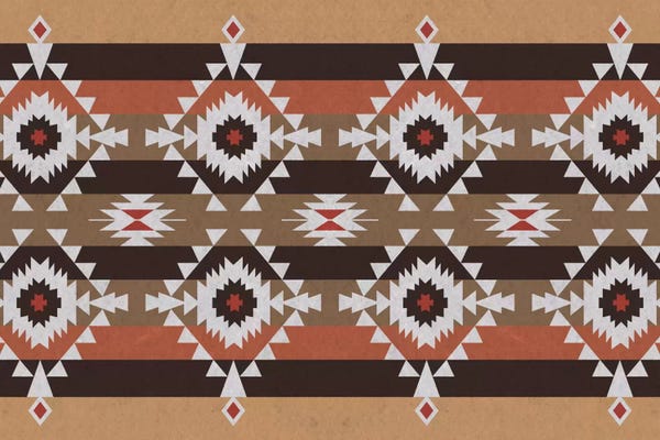 Woody Brown Tribal Pattern