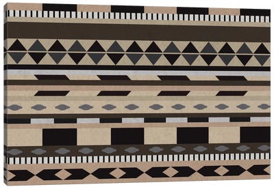 Desert Sands Tribal Pattern II Canvas Art Print - Decorative Elements