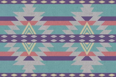Faded Fairy Tribal Pattern II by 5by5collective canvas print