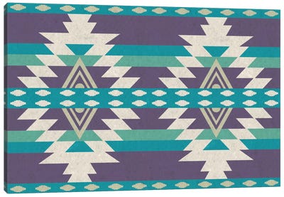 Grape Tribal Pattern Canvas Art Print - Textiles Collection