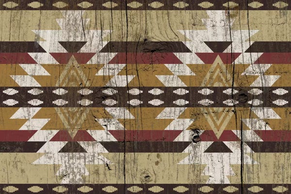 Tribal: Burning Sands Tribal Pattern on Wood by 5by5collective