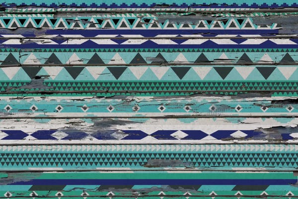 Tribal Inspired Patterns: Winter Ice Tribal Pattern on Wood by 5by5collective