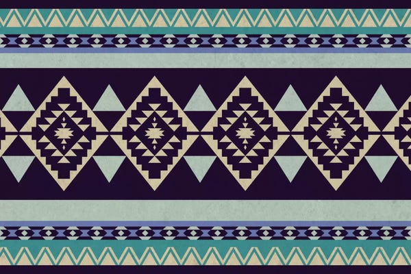 Tribal Inspired Patterns: Deep Purple Tribal Pattern by 5by5collective