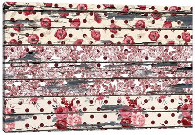 Floral Boards #2 Canvas Art Print - Textiles Collection