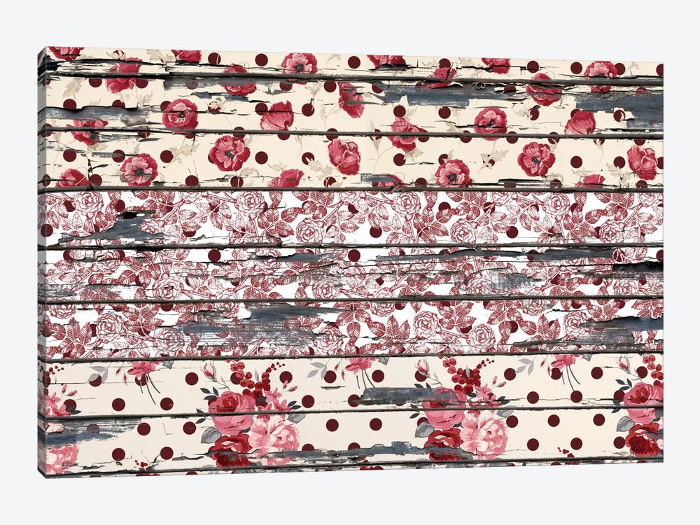 Floral Boards #2 1-piece Canvas Print