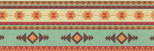 Tribal Inspired Patterns: Green & Yellow Tribal Pattern by 5by5collective