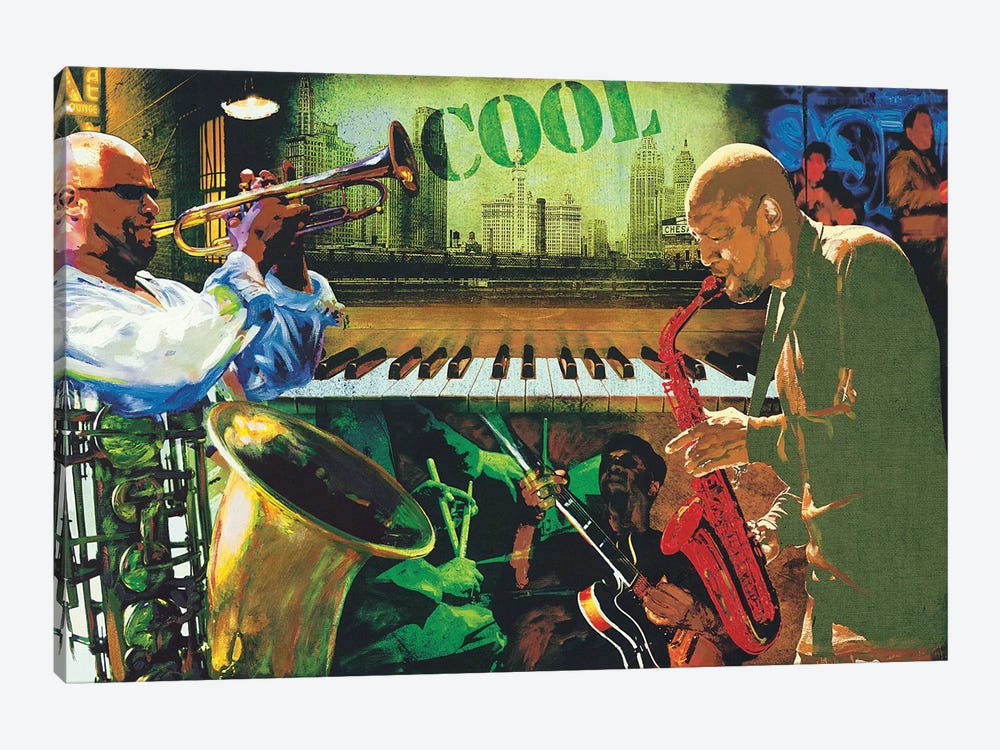Cool Jazz by Tyler Burke 1-piece Canvas Art