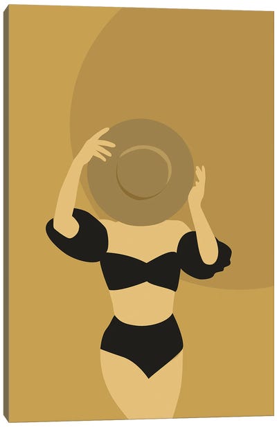 Woman Covering Face Canvas Art Print - Tysee Ciage