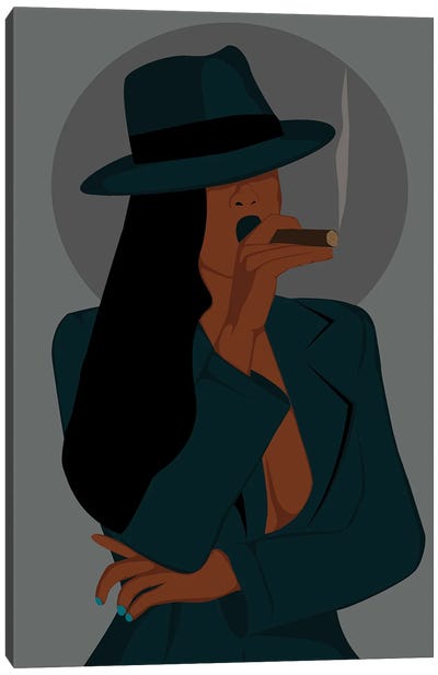Girl In Suit Canvas Art Print - Tysee Ciage