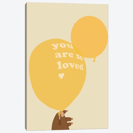You Are Loved Canvas Print #TYC11} by Tysee Ciage Canvas Artwork