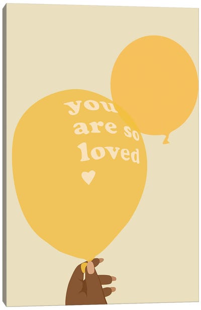 You Are Loved Canvas Art Print - Black Joy