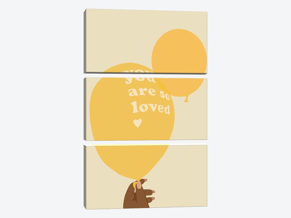 You Are Loved by Tysee Ciage 3-piece Canvas Print